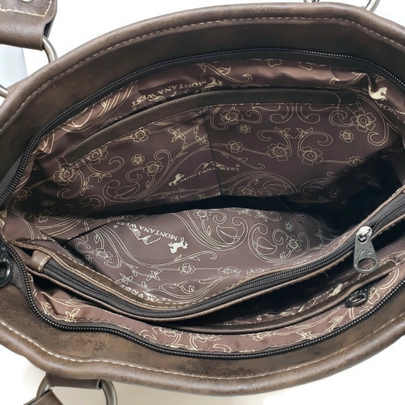 Montana West |  Aztec Collection Concealed Carry Tote - Picture 7 of 8